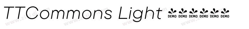 TTCommons Light 亮体字体转换